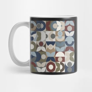 Geometric Retro Vintage Abstract Pattern Woodland Mug